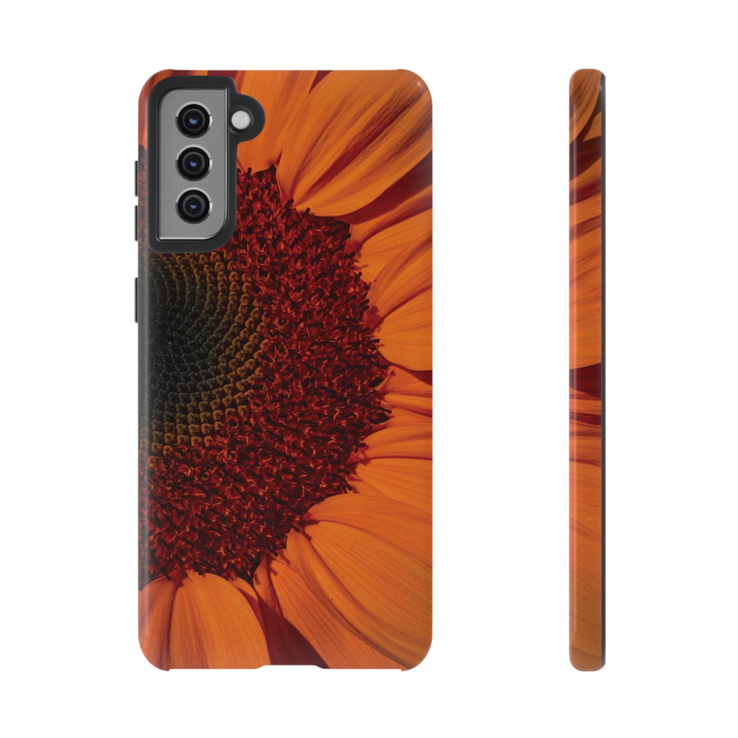 Orange Sunflower Wallpaper Phone Case | iPhone 15 Plus/ Pro, 14, 13, 12| Google Pixel 7, Pro, 5| Samsung Galaxy S23 All Major Phone Models