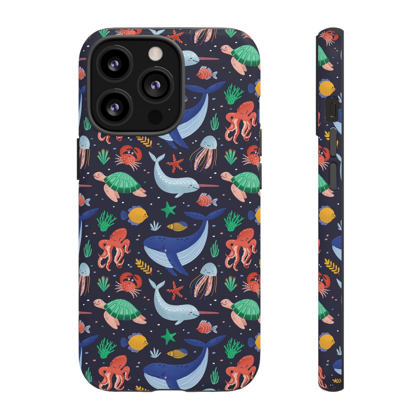 Sea Creatures Wallpaper Phone Case | iPhone 15 Plus/ Pro, 14, 13, 12| Google Pixel 7, Pro, 5| Samsung Galaxy S23 All Major Phone Models