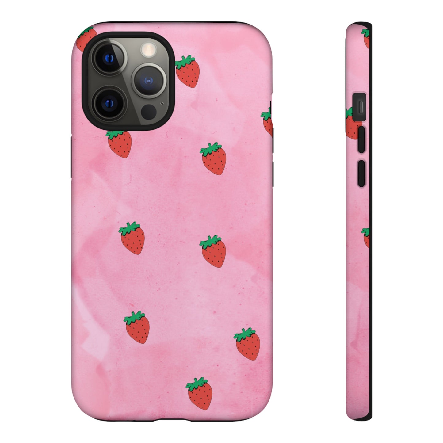 Strawberry Wallpaper Phone Case | iPhone 15 Plus/ Pro, 14, 13, 12| Google Pixel 7, Pro, 5| Samsung Galaxy S23 All Major Phone Models