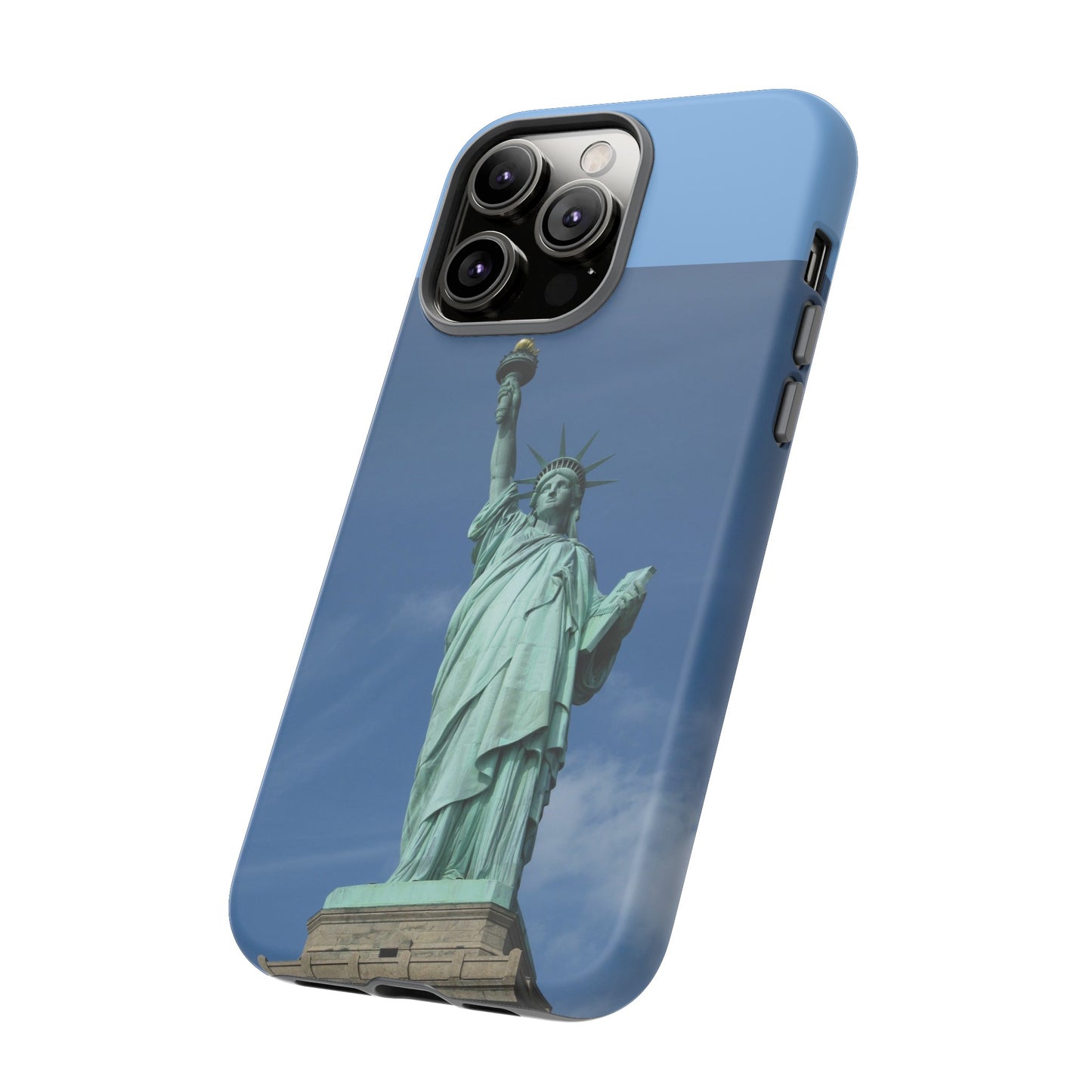 Statue Of Liberty Wallpaper Phone Case | iPhone 15 Plus/ Pro, 14, 13, 12| Google Pixel 7, Pro, 5| Samsung Galaxy S23 All Major Phone Models