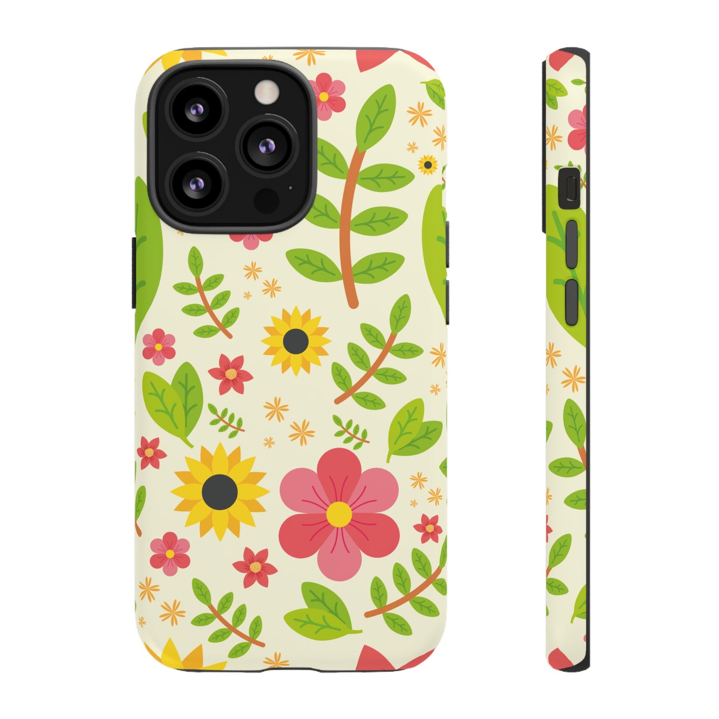 Botanical Flowers Phone Case | iPhone 15 Plus/ Pro, 14, 13, 12| Google Pixel 7, Pro, 5| Samsung Galaxy S23 All Major Phone Models