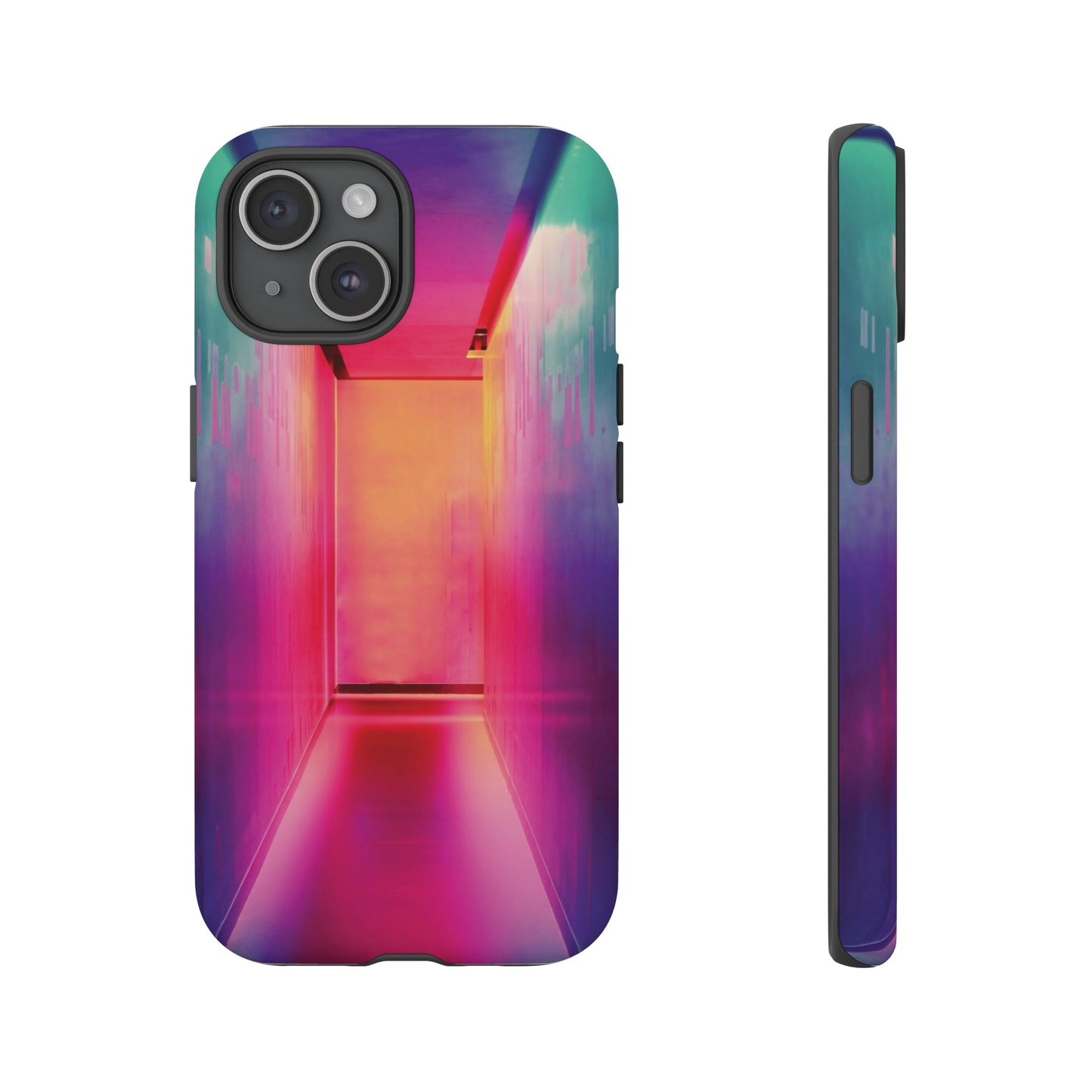 Rainbow Hallway Wallpaper Phone Case | iPhone 15 Plus/ Pro, 14, 13, 12| Google Pixel 7, Pro, 5| Samsung Galaxy S23 All Major Phone Models