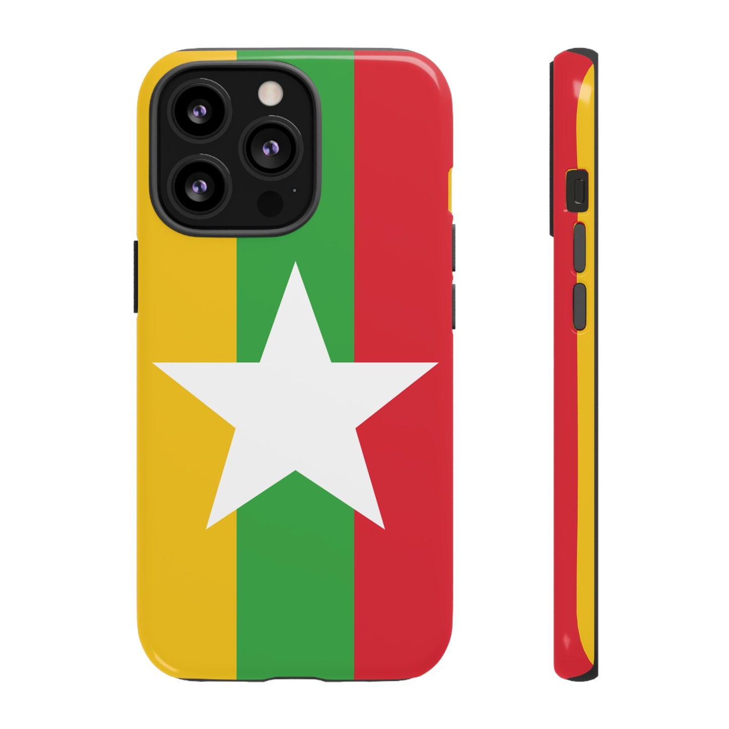 Myanmar Flag Phone Case | iPhone 15 Plus/ Pro, 14, 13, 12| Google Pixel 7, Pro, 5| Samsung Galaxy S23 All Major Phone Models