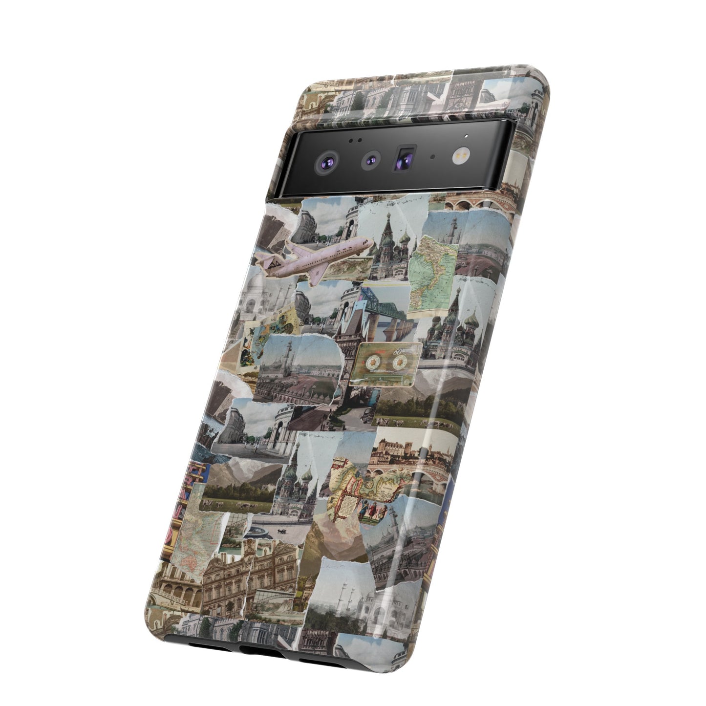 Travel Collage Wallpaper Phone Case | iPhone 15 Plus/ Pro, 14, 13, 12| Google Pixel 7, Pro, 5| Samsung Galaxy S23 All Major Phone Models