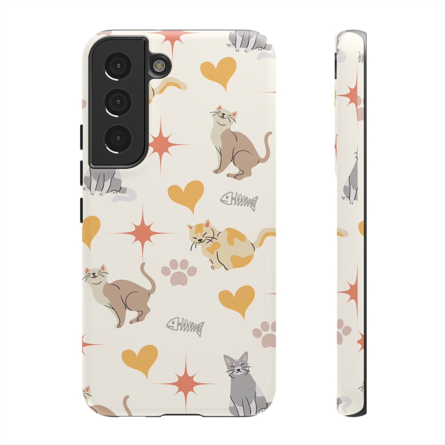 Cute Cat Wallpaper Phone Case | iPhone 15 Plus/ Pro, 14, 13, 12| Google Pixel 7, Pro, 5| Samsung Galaxy S23 All Major Phone Models