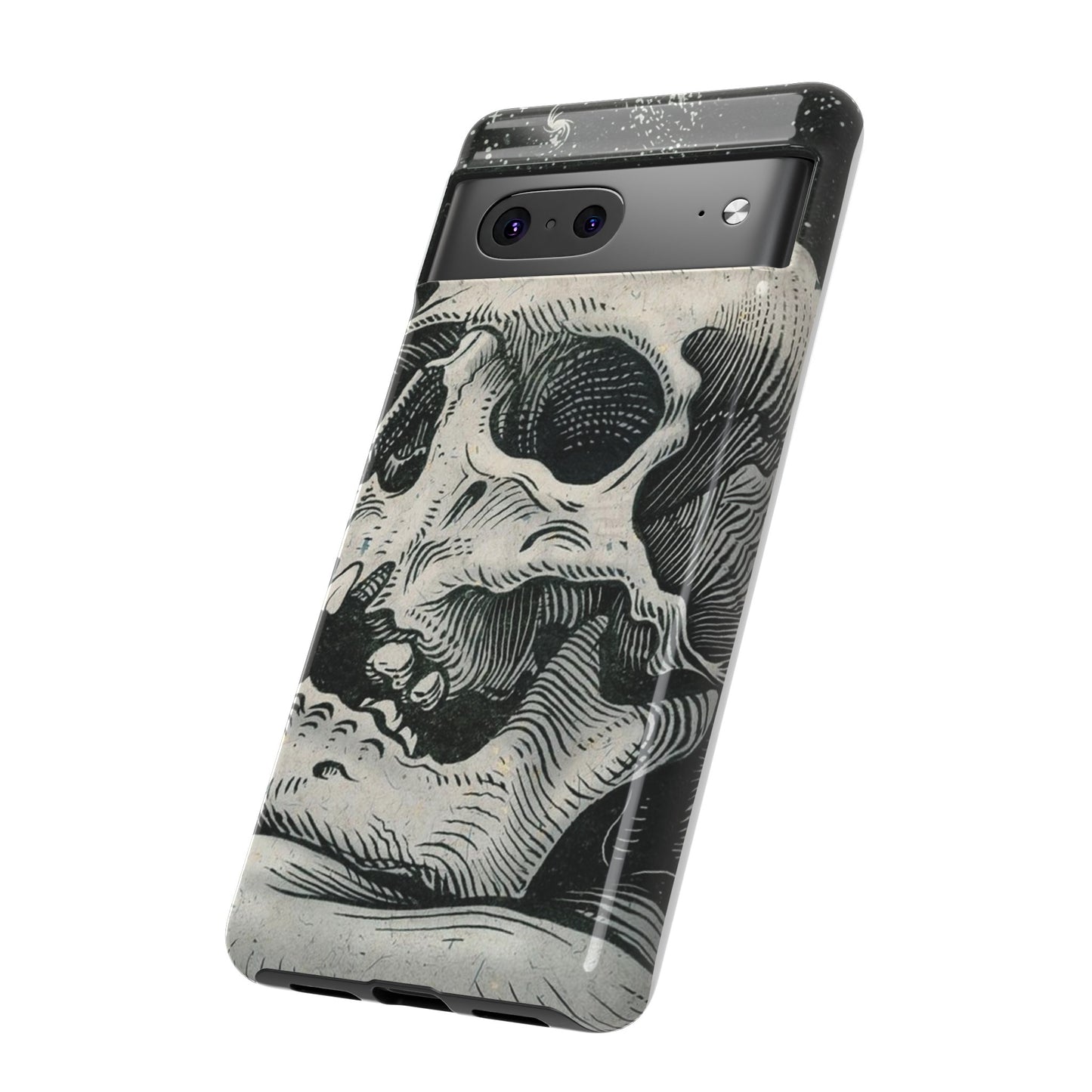 Skull Wallpaper Phone Case | iPhone 15 Plus/ Pro, 14, 13, 12| Google Pixel 7, Pro, 5| Samsung Galaxy S23 All Major Phone Models