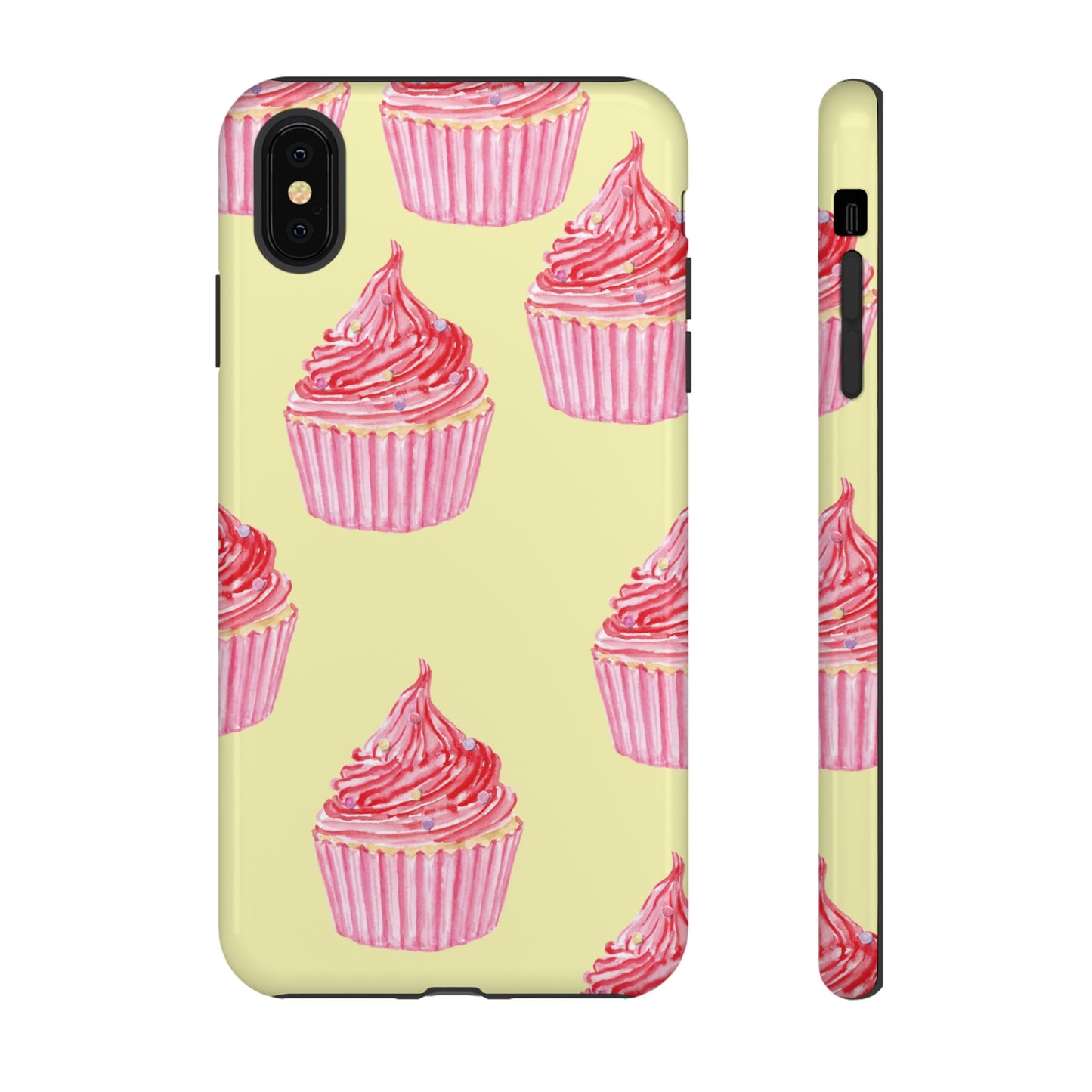 Pink Cupcake Wallpaper Phone Case | iPhone 15 Plus/ Pro, 14, 13, 12| Google Pixel 7, Pro, 5| Samsung Galaxy S23 All Major Phone Models