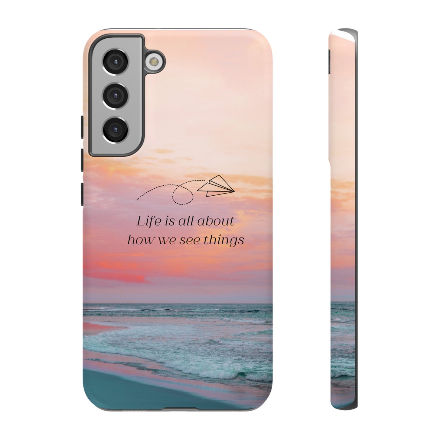 Thoughts at Sunset Phone Case | iPhone 15 Plus/ Pro, 14, 13, 12| Google Pixel 7, Pro, 5| Samsung Galaxy S23 All Major Phone Models