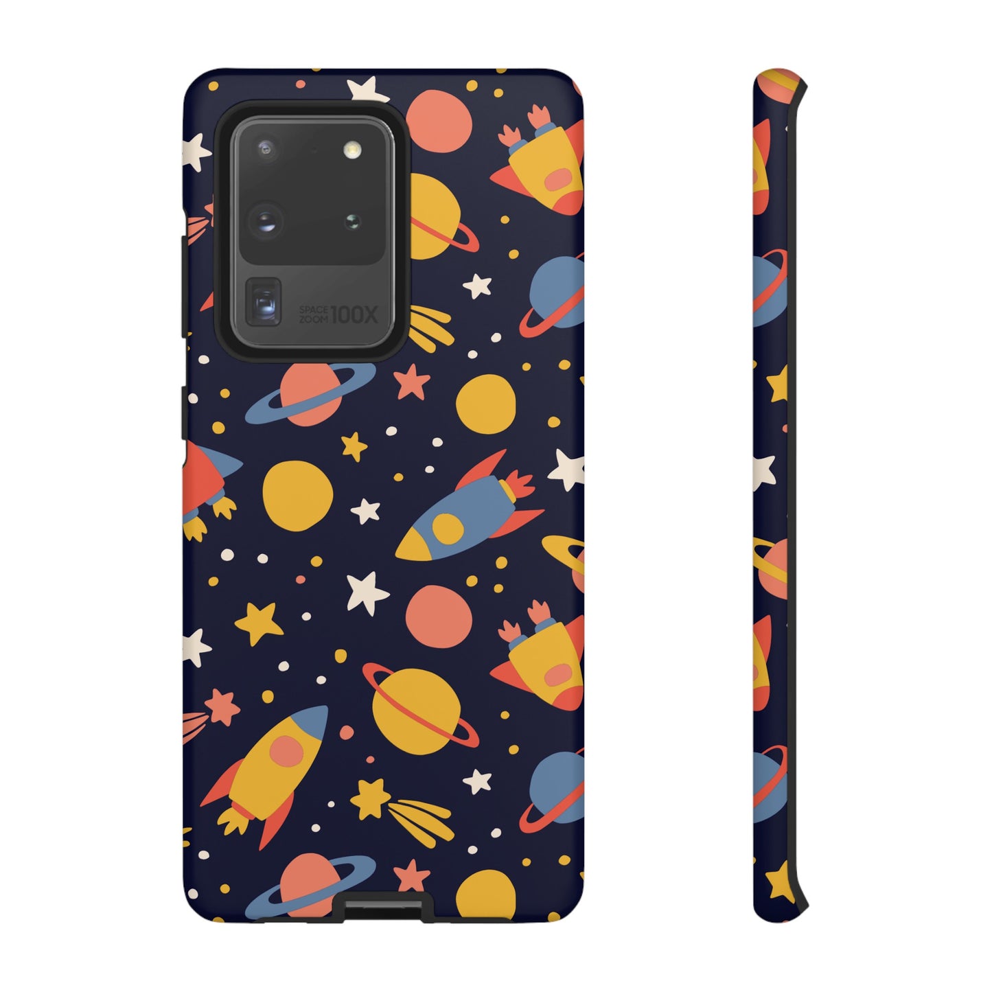 Cartoon Space Wallpaper Phone Case | iPhone 15 Plus/ Pro, 14, 13, 12| Google Pixel 7, Pro, 5| Samsung Galaxy S23 All Major Phone Models