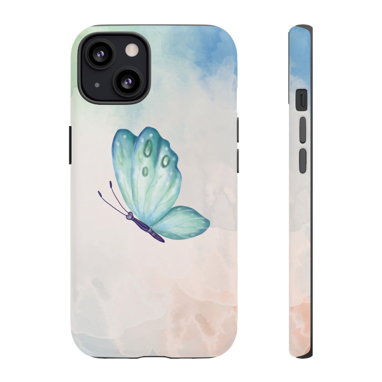 Blue Butterfly Wallpaper Phone Case  | iPhone 15 Plus/ Pro, 14, 13, 12| Google Pixel 7, Pro, 5| Samsung Galaxy S23 All Major Phone Models