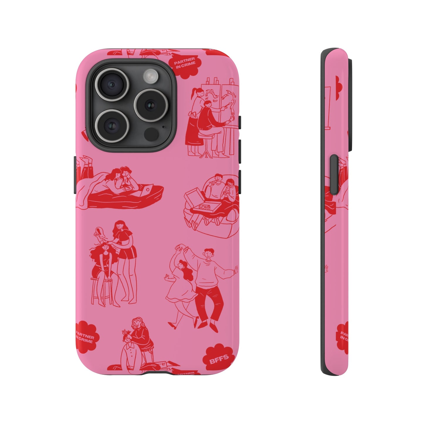 Pink Valentine's Day Wallpaper Phone Case | iPhone 15 Plus/ Pro, 14, 13, 12| Google Pixel 7, Pro, 5| Samsung Galaxy S23 All Major Phone Models