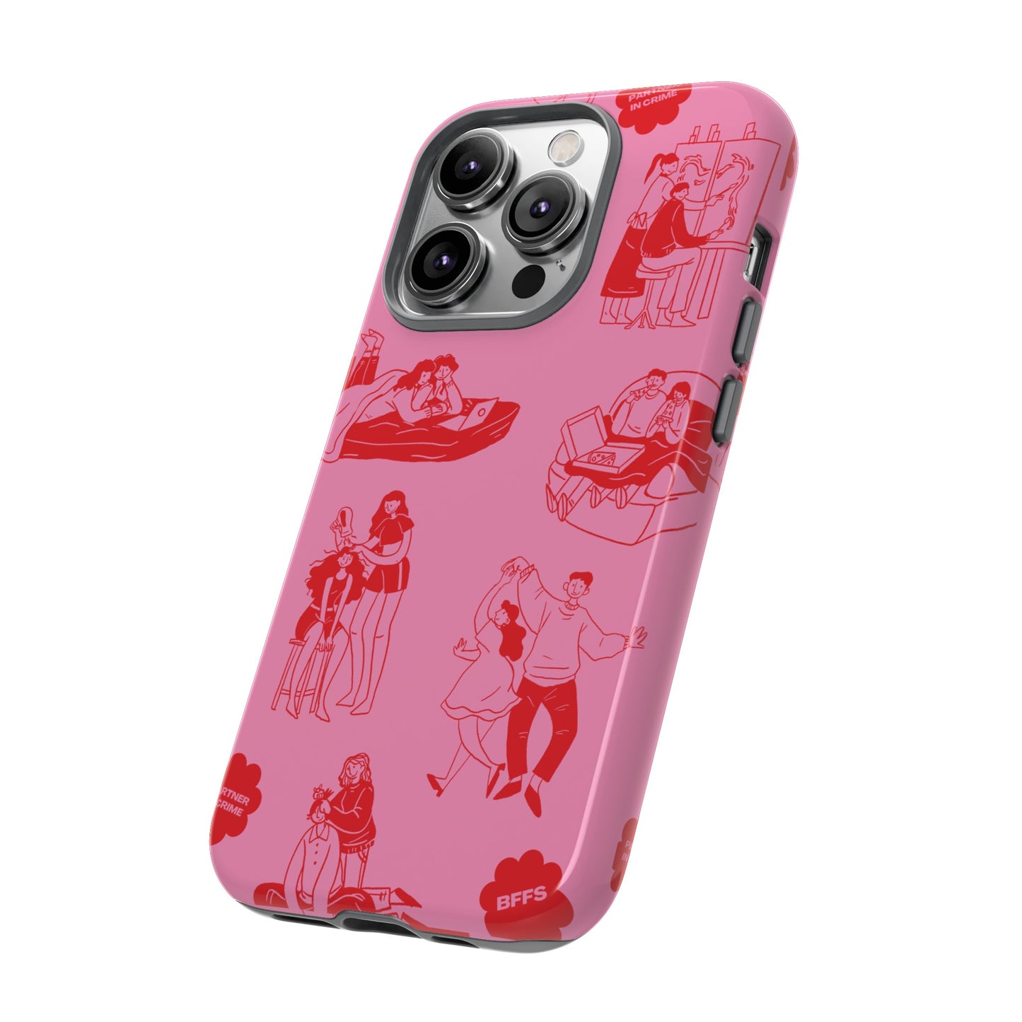 Pink Valentine's Day Wallpaper Phone Case | iPhone 15 Plus/ Pro, 14, 13, 12| Google Pixel 7, Pro, 5| Samsung Galaxy S23 All Major Phone Models