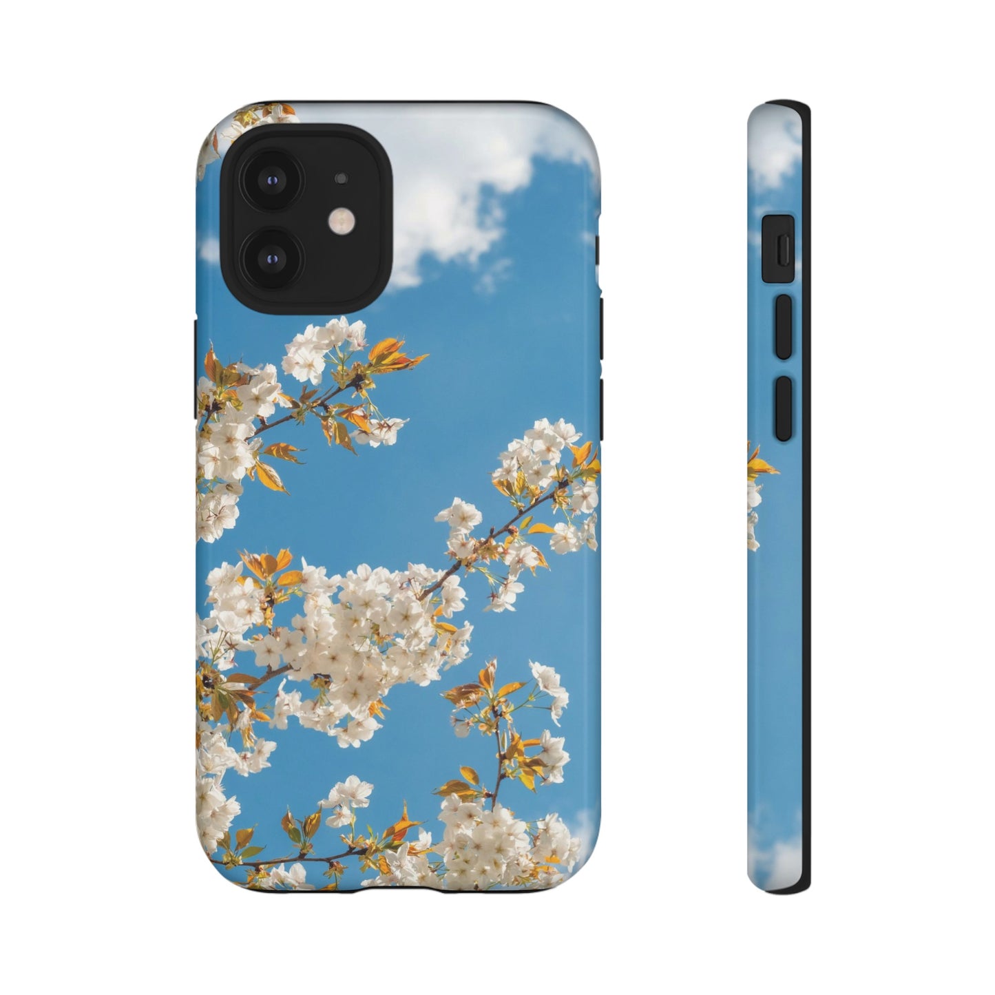 White Blossom Wallpaper Phone Case | iPhone 15 Plus/ Pro, 14, 13, 12| Google Pixel 7, Pro, 5| Samsung Galaxy S23 All Major Phone Models