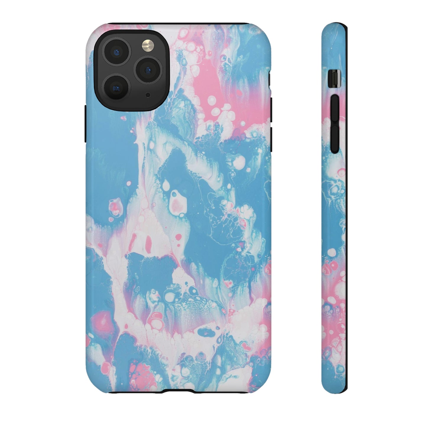 Baby Pink & Blue Resin Inspired Phone Case |iPhone 15 Plus/ Pro, 14, 13, 12|Google Pixel 7, Pro, 5|Samsung Galaxy S23 All Major Phone Models