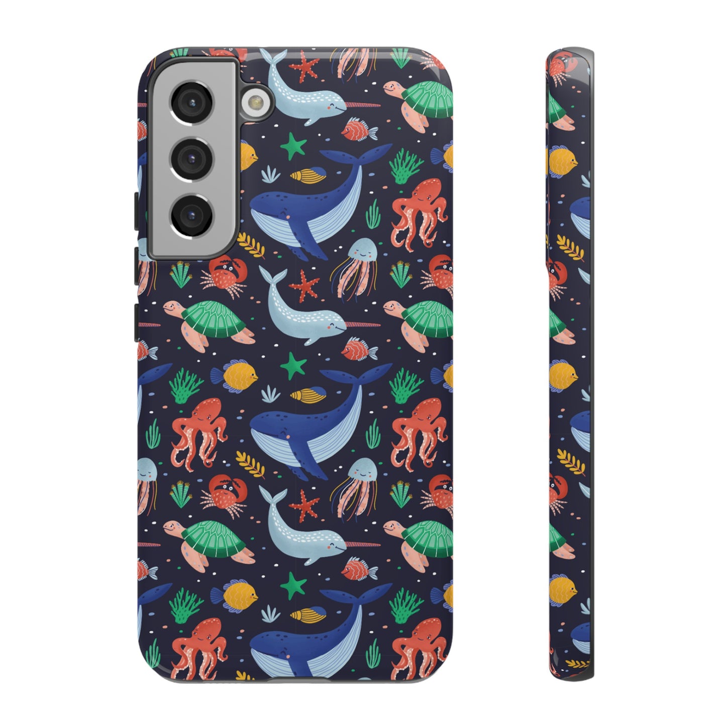 Sea Creatures Wallpaper Phone Case | iPhone 15 Plus/ Pro, 14, 13, 12| Google Pixel 7, Pro, 5| Samsung Galaxy S23 All Major Phone Models