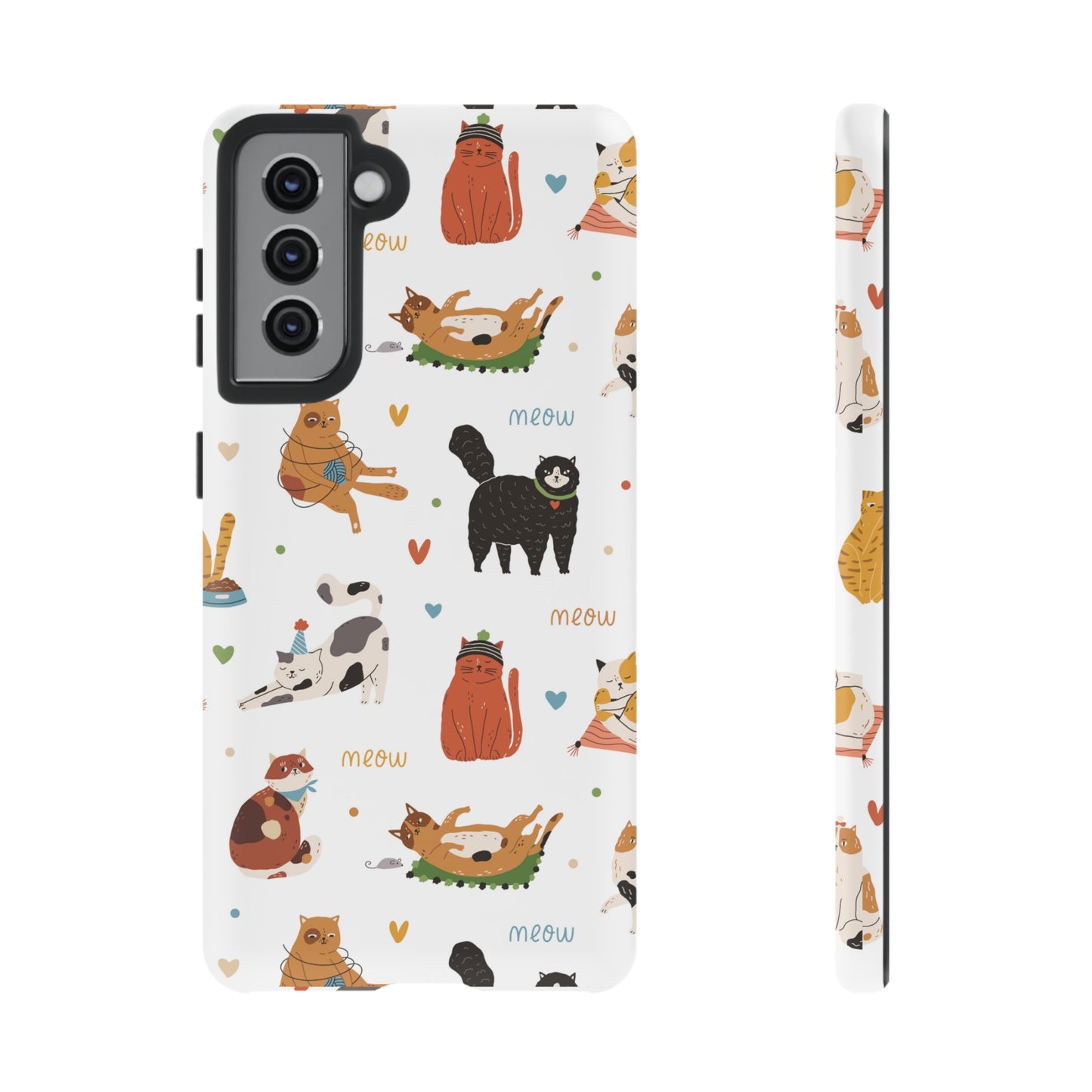 Collage of Cats Wallpaper Phone Case | iPhone 15 Plus/ Pro, 14, 13, 12| Google Pixel 7, Pro, 5| Samsung Galaxy S23 All Major Phone Models