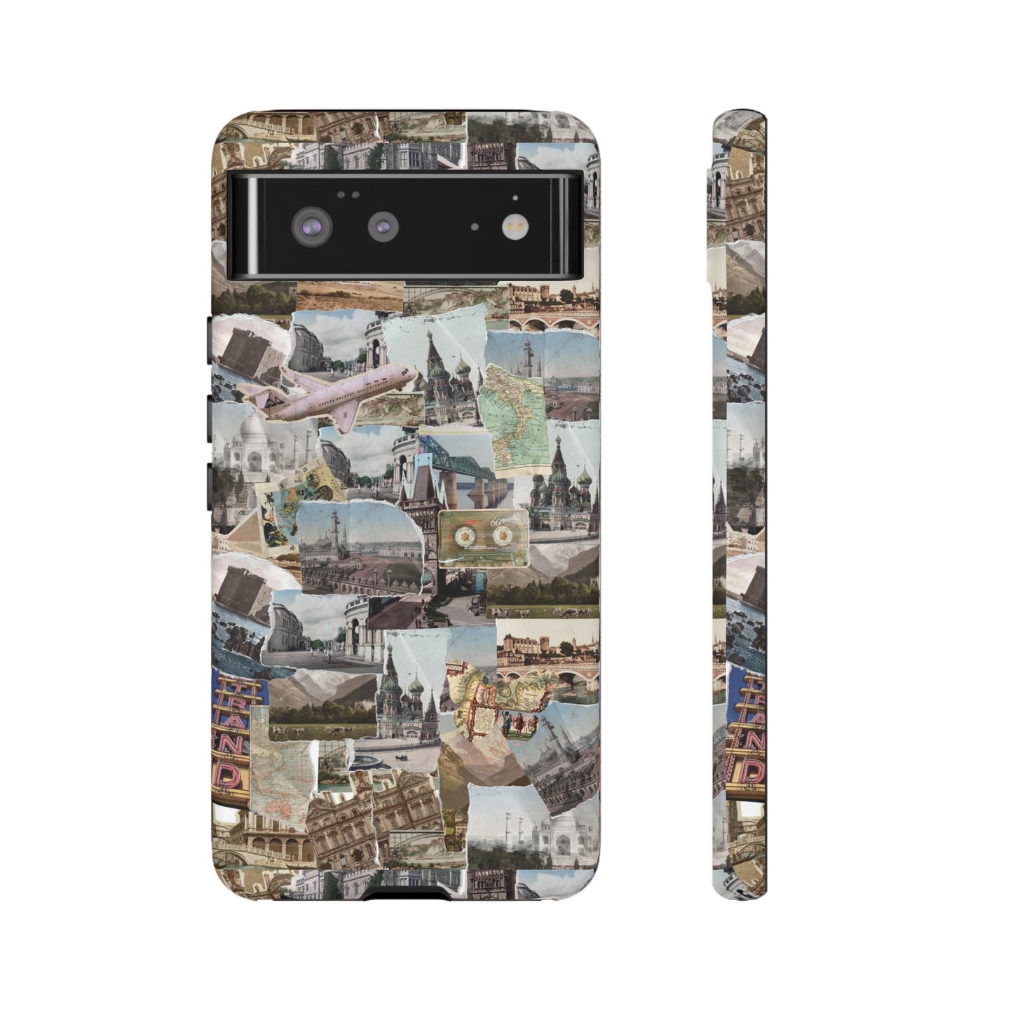 Travel Collage Wallpaper Phone Case | iPhone 15 Plus/ Pro, 14, 13, 12| Google Pixel 7, Pro, 5| Samsung Galaxy S23 All Major Phone Models