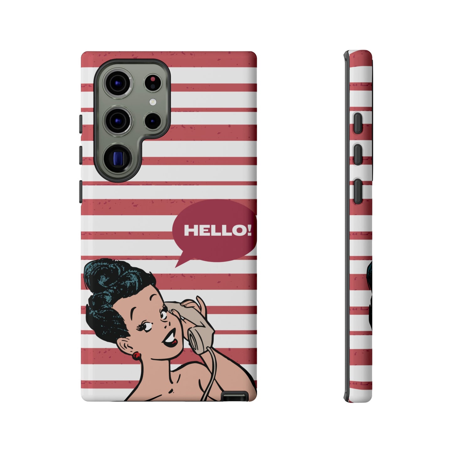 Hello! Wallpaper Phone Case | iPhone 15 Plus/ Pro, 14, 13, 12| Google Pixel 7, Pro, 5| Samsung Galaxy S23 All Major Phone Models