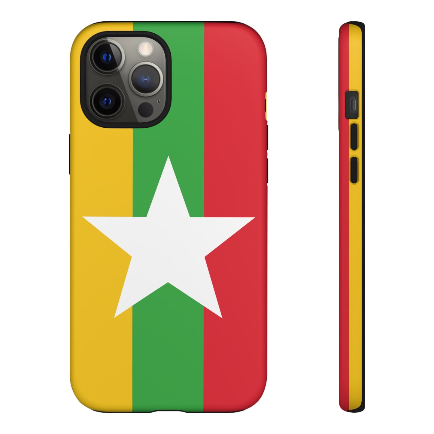 Myanmar Flag Phone Case | iPhone 15 Plus/ Pro, 14, 13, 12| Google Pixel 7, Pro, 5| Samsung Galaxy S23 All Major Phone Models