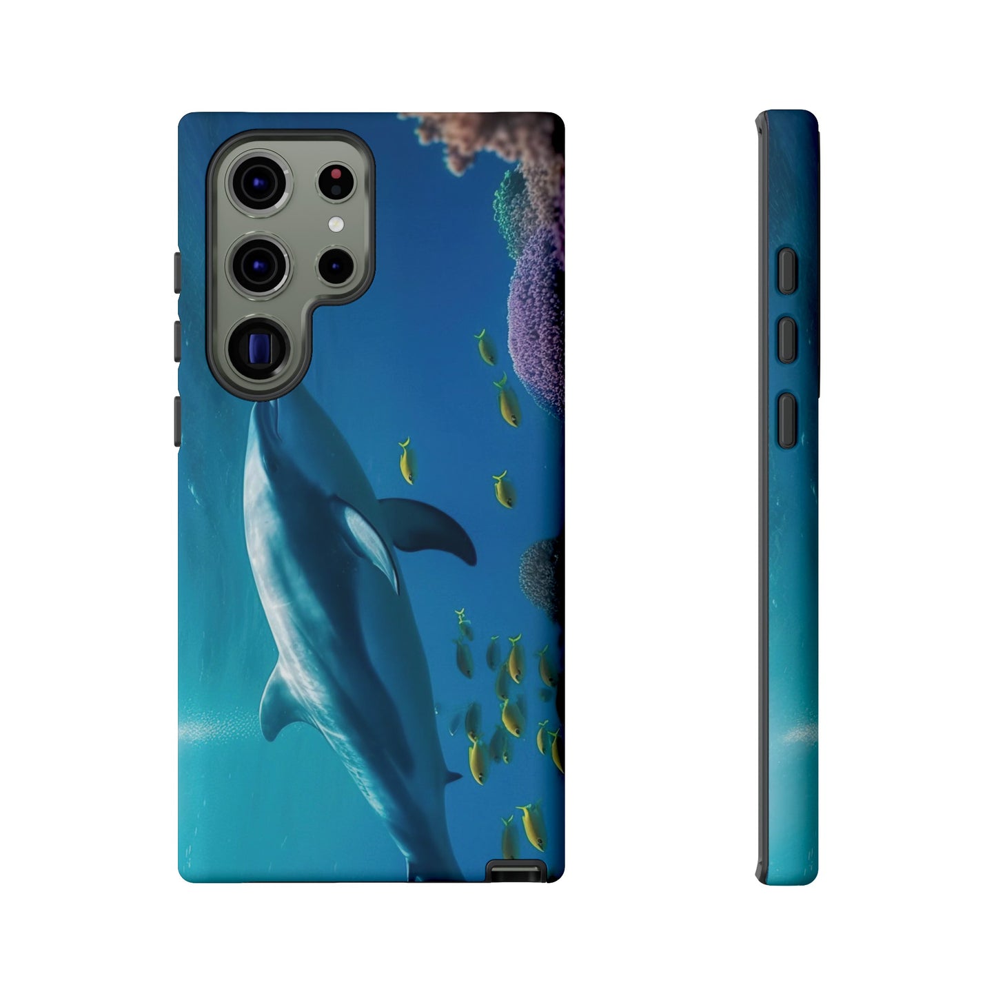 Dolphin Wallpaper Phone Case | iPhone 15 Plus/ Pro, 14, 13, 12| Google Pixel 7, Pro, 5| Samsung Galaxy S23 All Major Phone Models