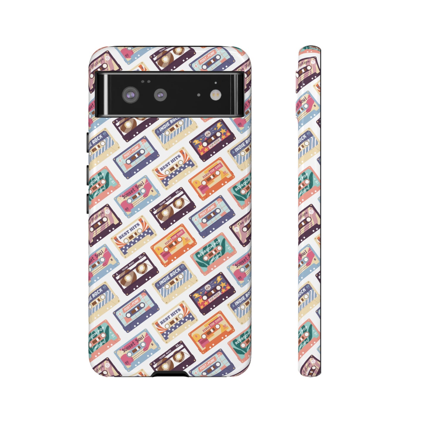 Retro Cassettes Phone Case | iPhone 15 Plus/ Pro, 14, 13, 12| Google Pixel 7, Pro, 5| Samsung Galaxy S23 All Major Phone Models