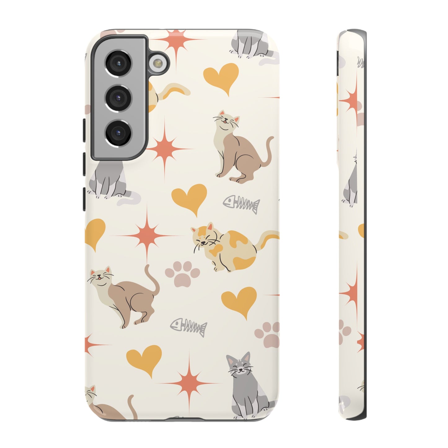 Cute Cat Wallpaper Phone Case | iPhone 15 Plus/ Pro, 14, 13, 12| Google Pixel 7, Pro, 5| Samsung Galaxy S23 All Major Phone Models