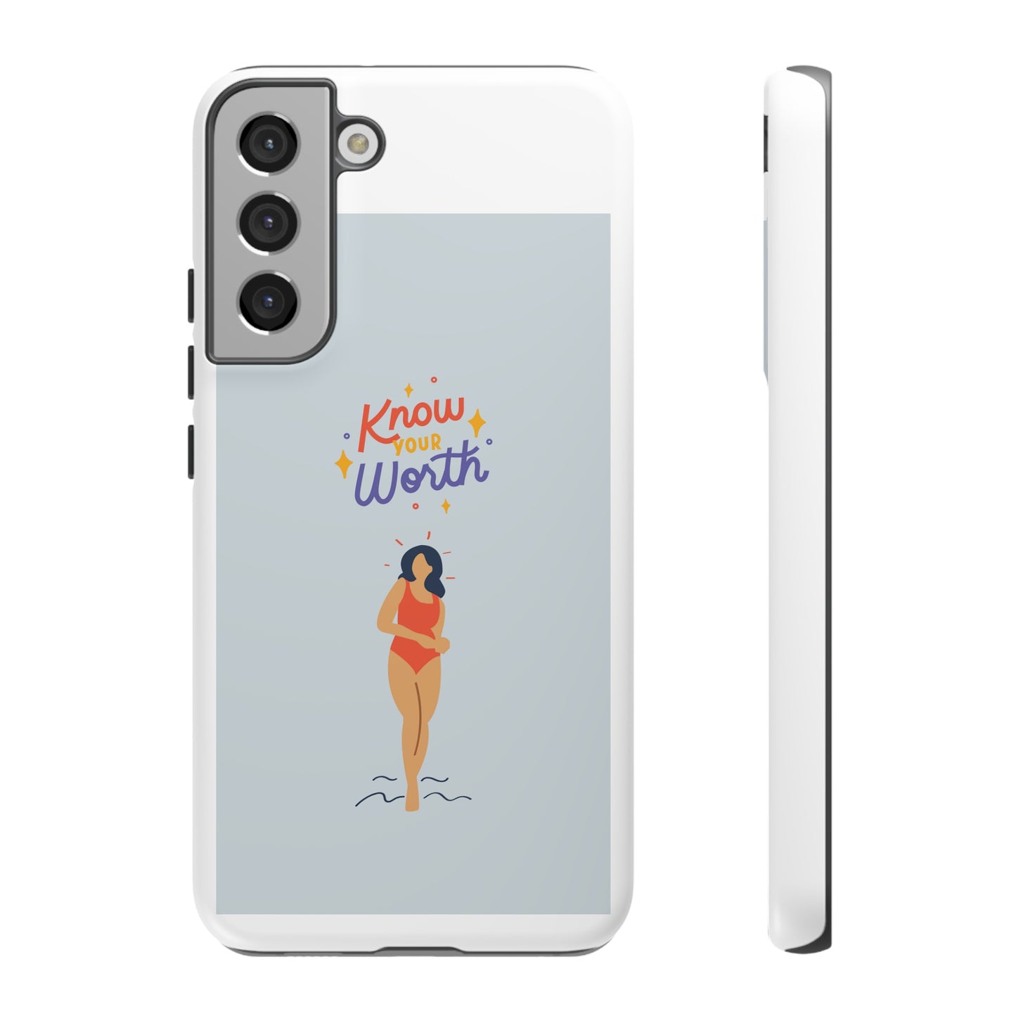 Know Your Worth Phone Case | iPhone 15 Plus/ Pro, 14, 13, 12| Google Pixel 7, Pro, 5| Samsung Galaxy S23 All Major Phone Models