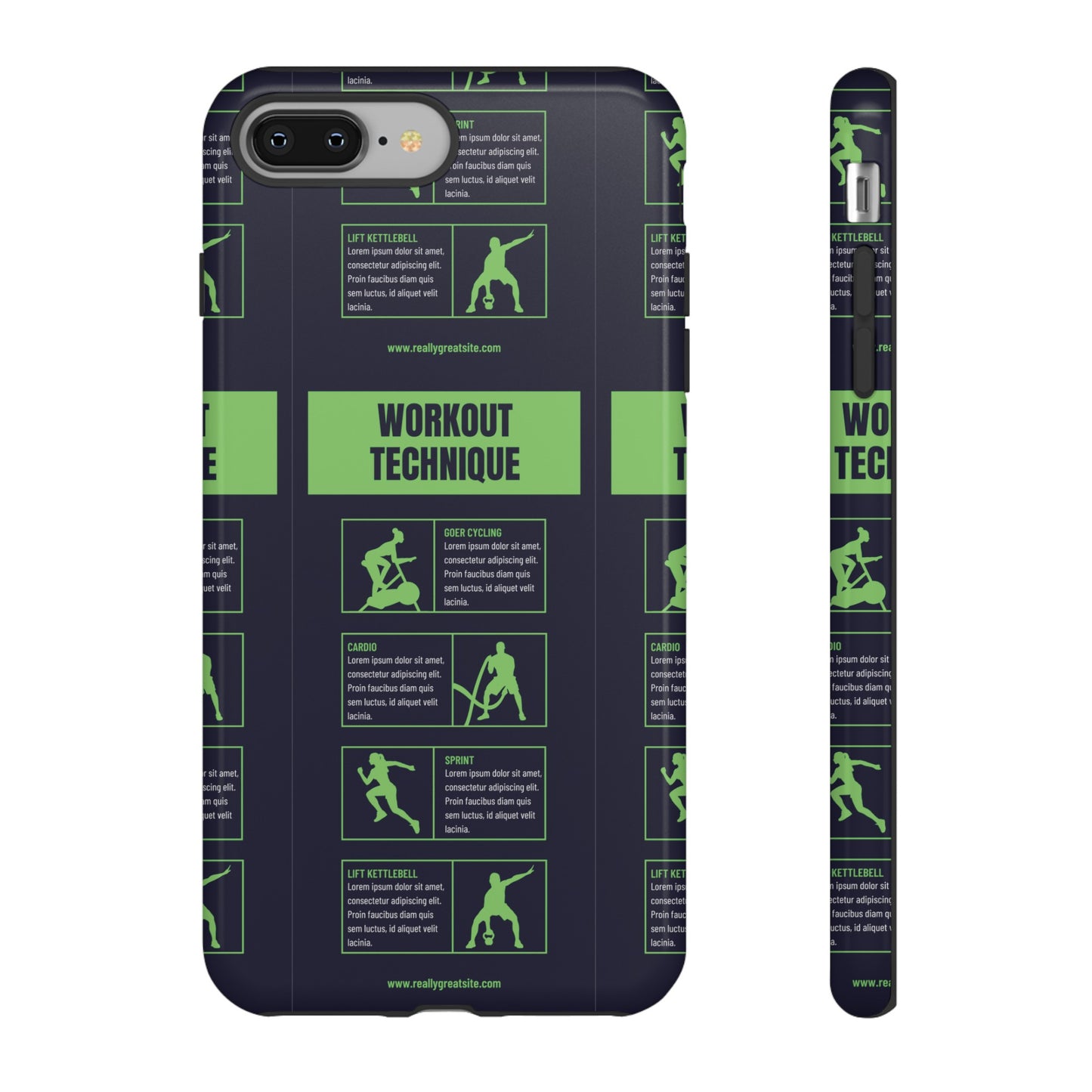 Workout Plan Wallpaper Phone Case | iPhone 15 Plus/ Pro, 14, 13, 12| Google Pixel 7, Pro, 5| Samsung Galaxy S23 All Major Phone Models