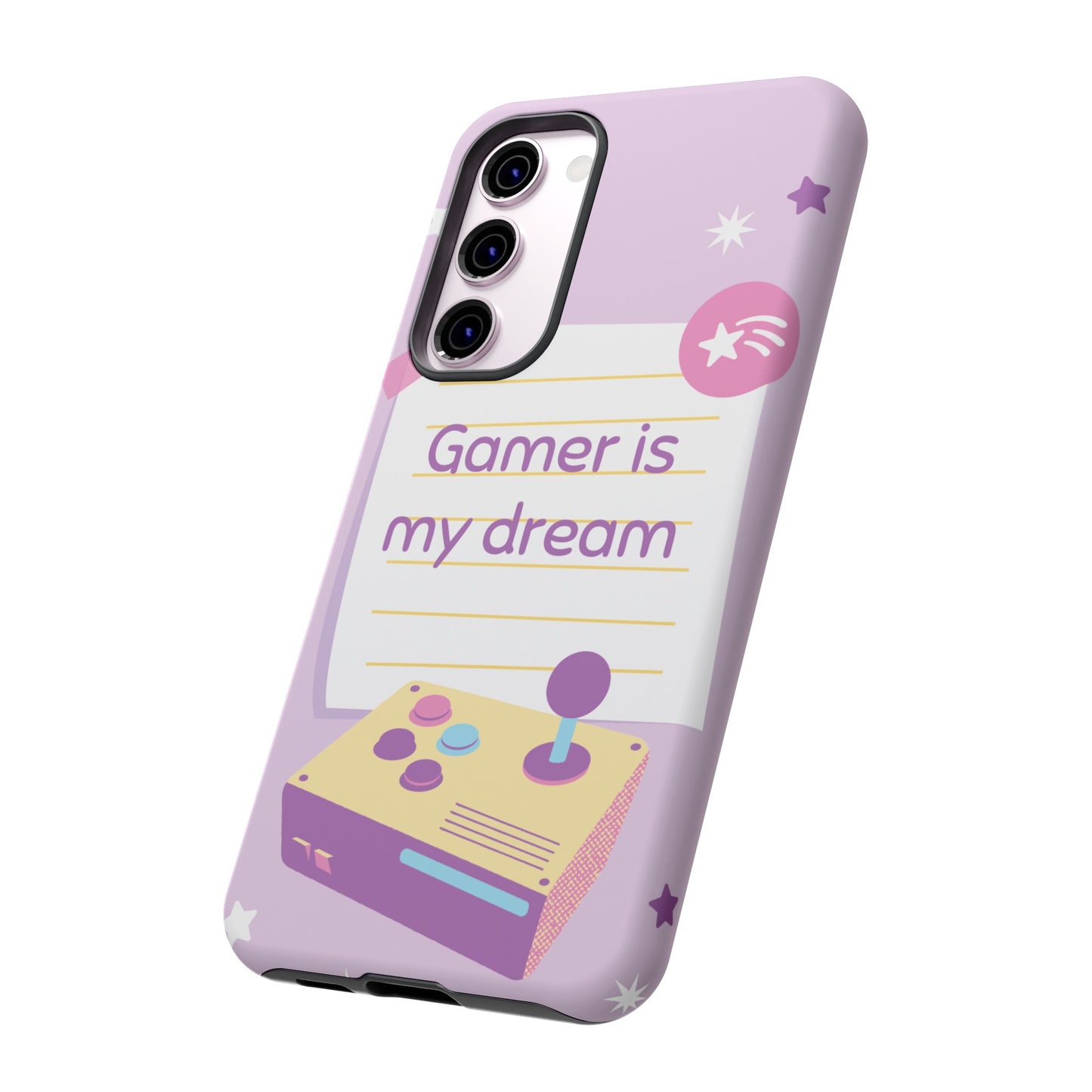 Gamer Is My Dream Job Wallpaper Phone Case | iPhone 15 Plus/ Pro, 14, 13, 12| Google Pixel 7, Pro, 5| Samsung Galaxy S23 All Major Phone Models