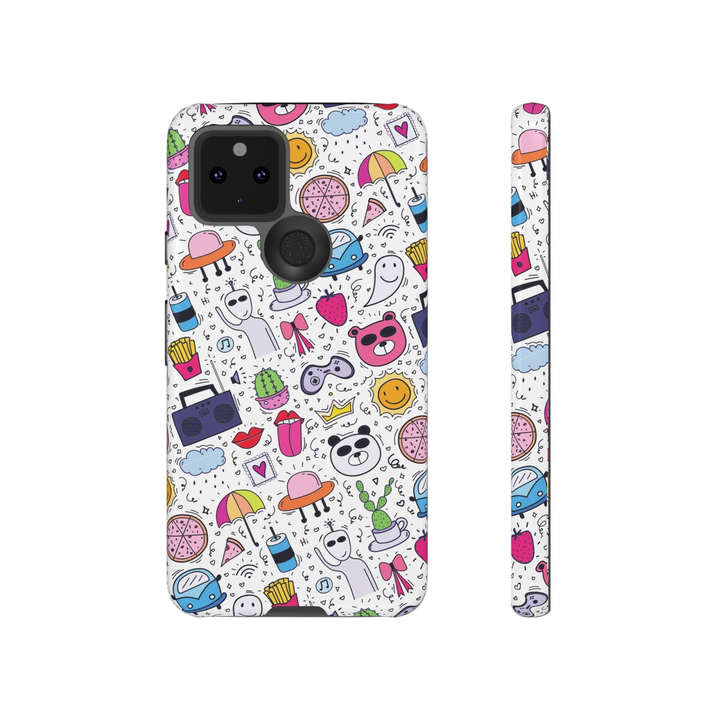 Cartoon Collage Phone Case | iPhone 15 Plus/ Pro, 14, 13, 12| Google Pixel 7, Pro, 5| Samsung Galaxy S23 All Major Phone Models