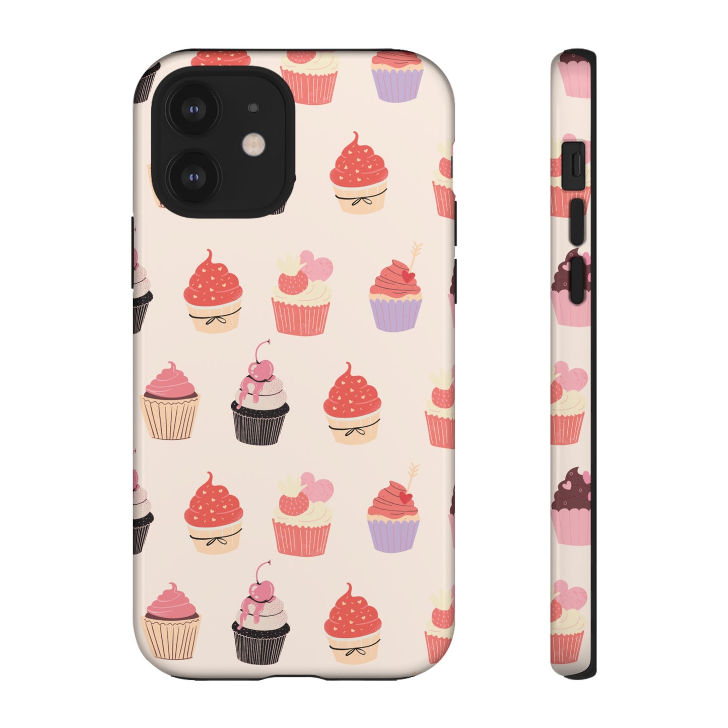 Cupcake Collage Wallpaper Phone Case | iPhone 15 Plus/ Pro, 14, 13, 12| Google Pixel 7, Pro, 5| Samsung Galaxy S23 All Major Phone Models