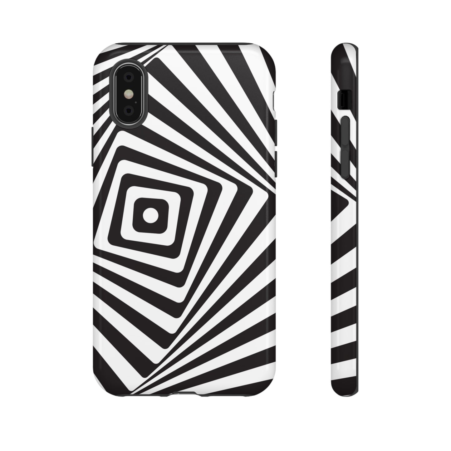 Black & White Spiral Wallpaper Phone Case | iPhone 15 Plus/ Pro, 14, 13, 12| Google Pixel 7, Pro, 5| Samsung Galaxy S23 All Major Phone Models