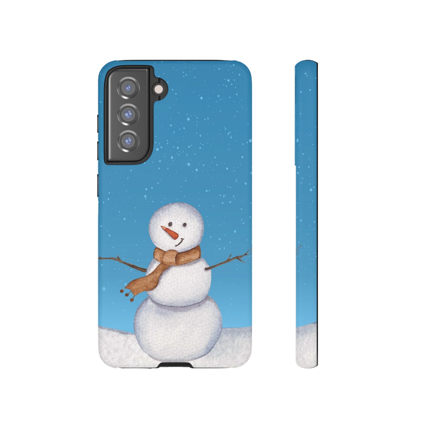 Snowman Wallpaper Phone Case | iPhone 15 Plus/ Pro, 14, 13, 12| Google Pixel 7, Pro, 5| Samsung Galaxy S23 All Major Phone Models