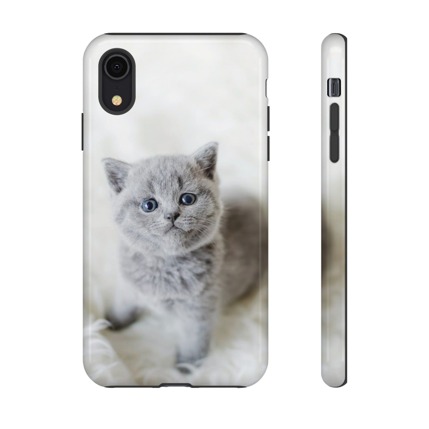 Grey Kitten Wallpaper Phone Case | iPhone 15 Plus/ Pro, 14, 13, 12| Google Pixel 7, Pro, 5| Samsung Galaxy S23 All Major Phone Models