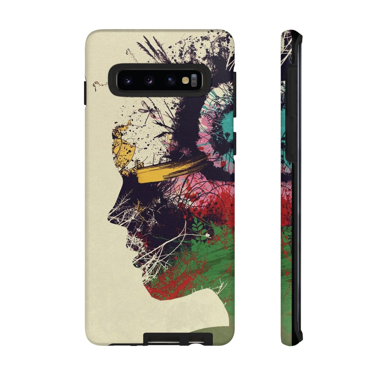 Woman’s Face Painting Wallpaper Phone Case |iPhone 15 Plus/ Pro,14, 13, 12| Google Pixel 7, Pro, 5|Samsung Galaxy S23 All Major Phone Models