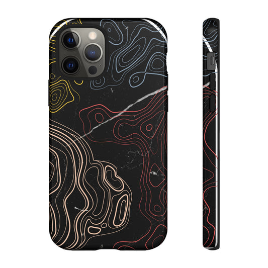 Rainbow Mapping Abstract Wallpaper Phone Case | iPhone 15 Plus/ Pro, 14, 13, 12| Google Pixel 7, Pro, 5| Samsung Galaxy S23 All Major Phone Models