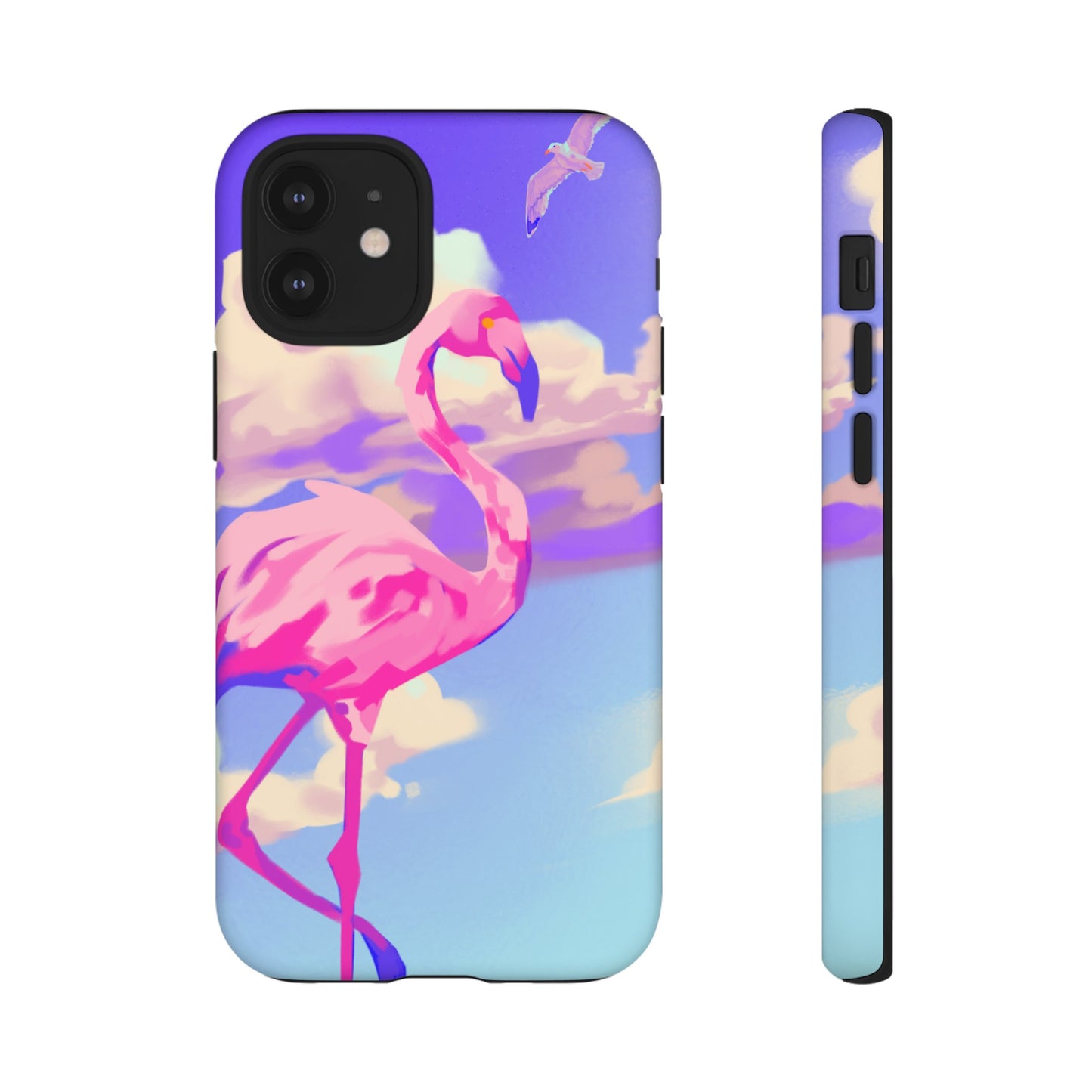 Flamingo In The Clouds Phone Case | iPhone 15 Plus/ Pro, 14, 13, 12| Google Pixel 7, Pro, 5| Samsung Galaxy S23 All Major Phone Models