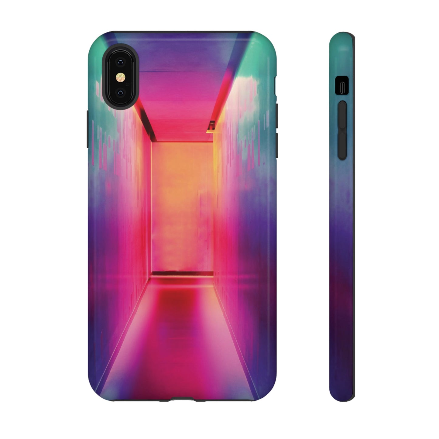 Rainbow Hallway Wallpaper Phone Case | iPhone 15 Plus/ Pro, 14, 13, 12| Google Pixel 7, Pro, 5| Samsung Galaxy S23 All Major Phone Models