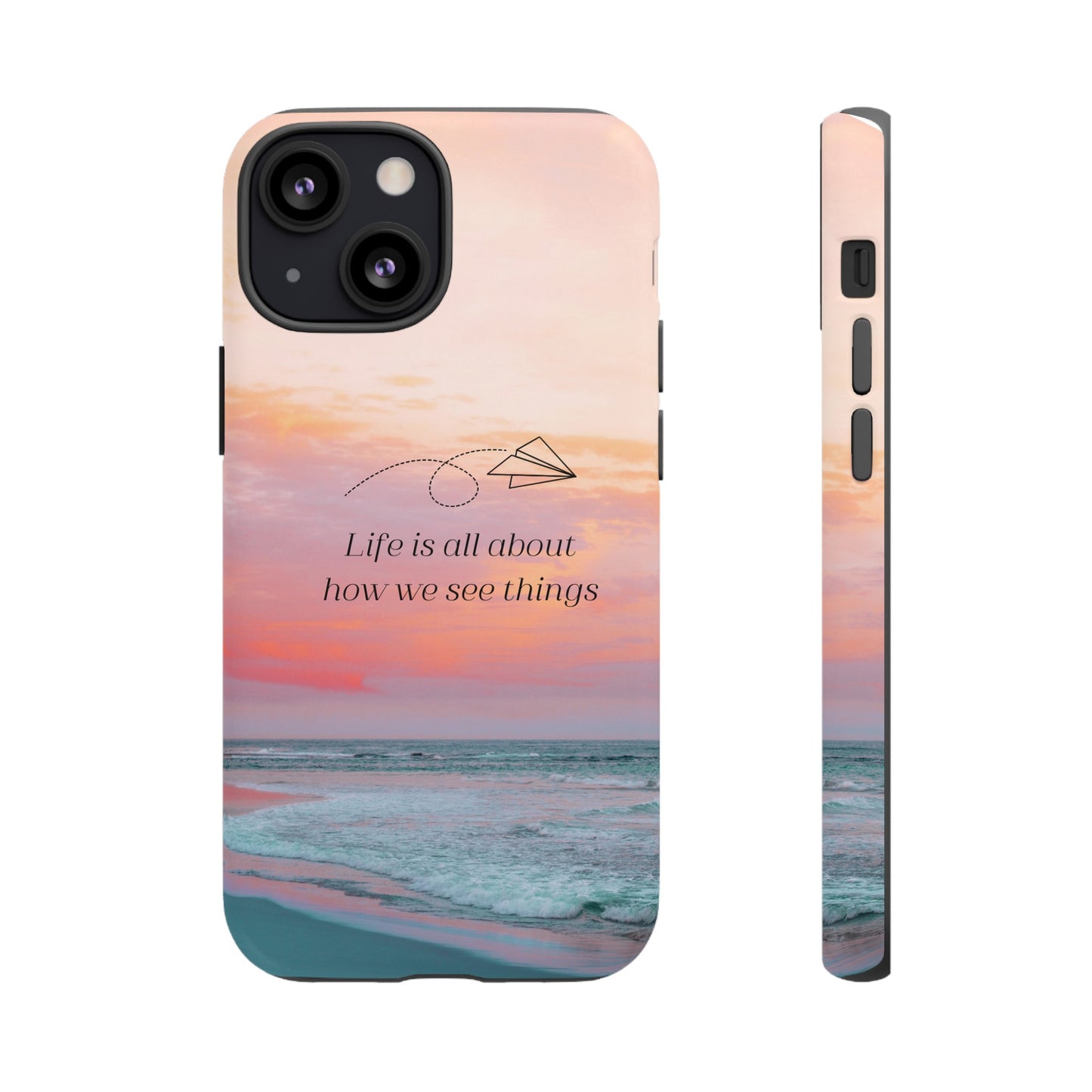 Thoughts at Sunset Phone Case | iPhone 15 Plus/ Pro, 14, 13, 12| Google Pixel 7, Pro, 5| Samsung Galaxy S23 All Major Phone Models