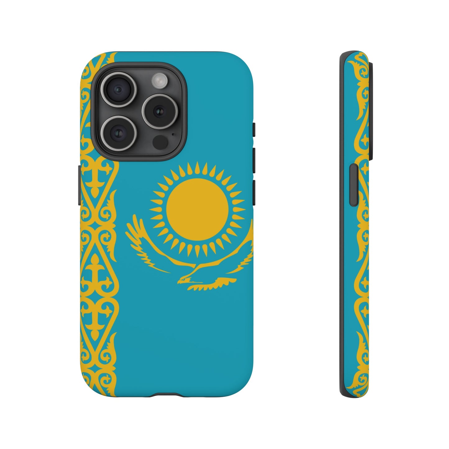 Kazakhstan Flag Phone Case | iPhone 15 Plus/ Pro, 14, 13, 12| Google Pixel 7, Pro, 5| Samsung Galaxy S23 All Major Phone Models