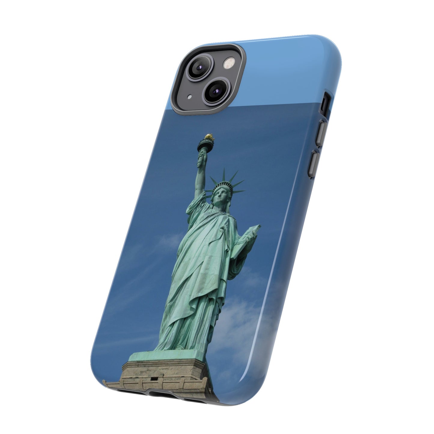 Statue Of Liberty Wallpaper Phone Case | iPhone 15 Plus/ Pro, 14, 13, 12| Google Pixel 7, Pro, 5| Samsung Galaxy S23 All Major Phone Models