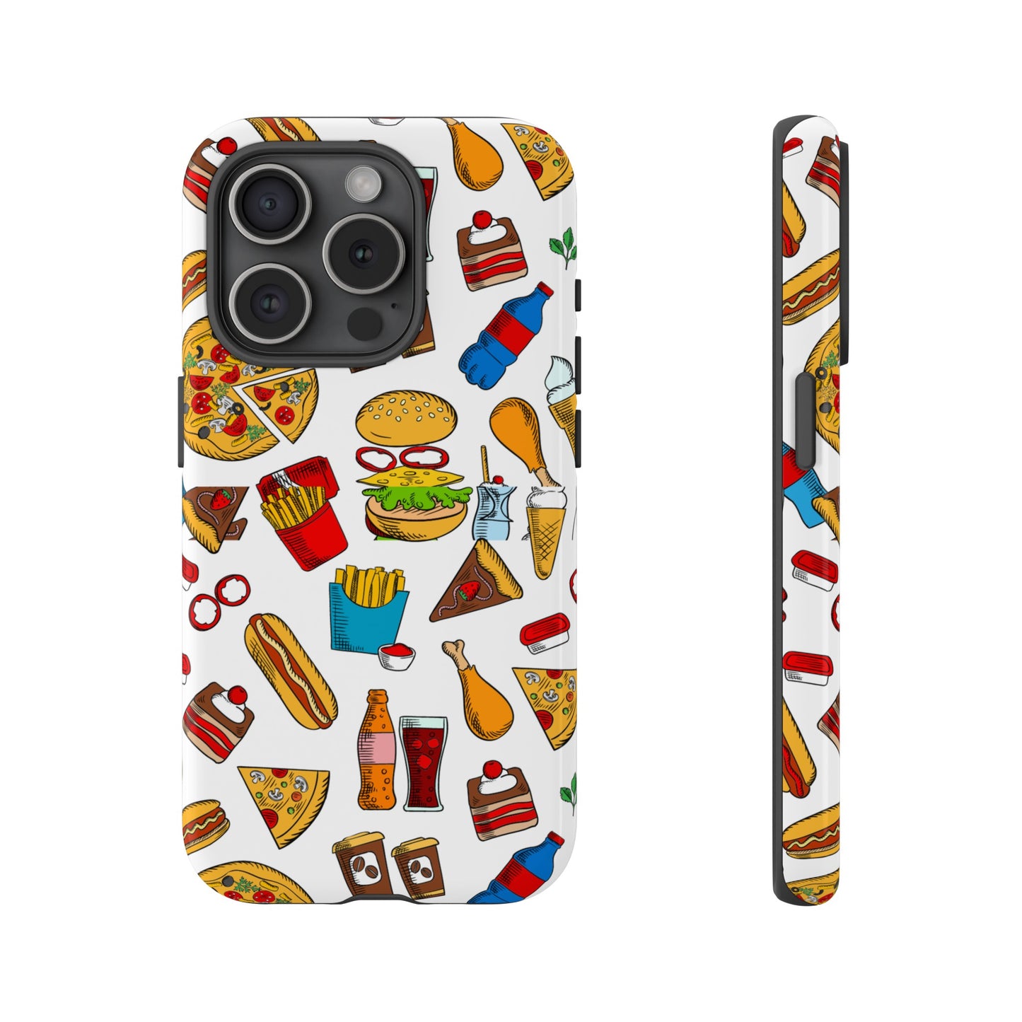 Fast Food Wallpaper Phone Case | iPhone 15 Plus/ Pro, 14, 13, 12| Google Pixel 7, Pro, 5| Samsung Galaxy S23 All Major Phone Models