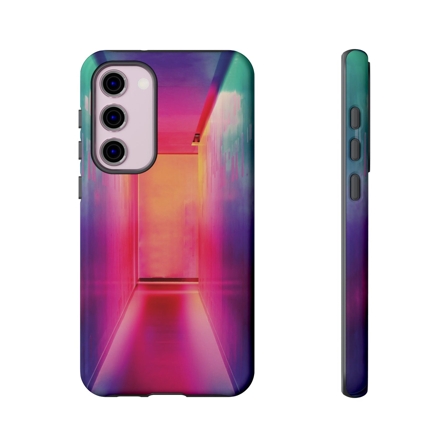 Rainbow Hallway Wallpaper Phone Case | iPhone 15 Plus/ Pro, 14, 13, 12| Google Pixel 7, Pro, 5| Samsung Galaxy S23 All Major Phone Models