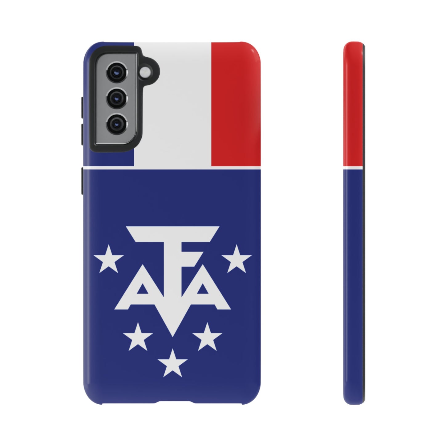 French Southern And Antarctic Lands Flag Phone Case | iPhone 15 Plus/ Pro, 14, 13, 12| Google Pixel 7, Pro, 5| Samsung Galaxy S23 All Major Phone Models