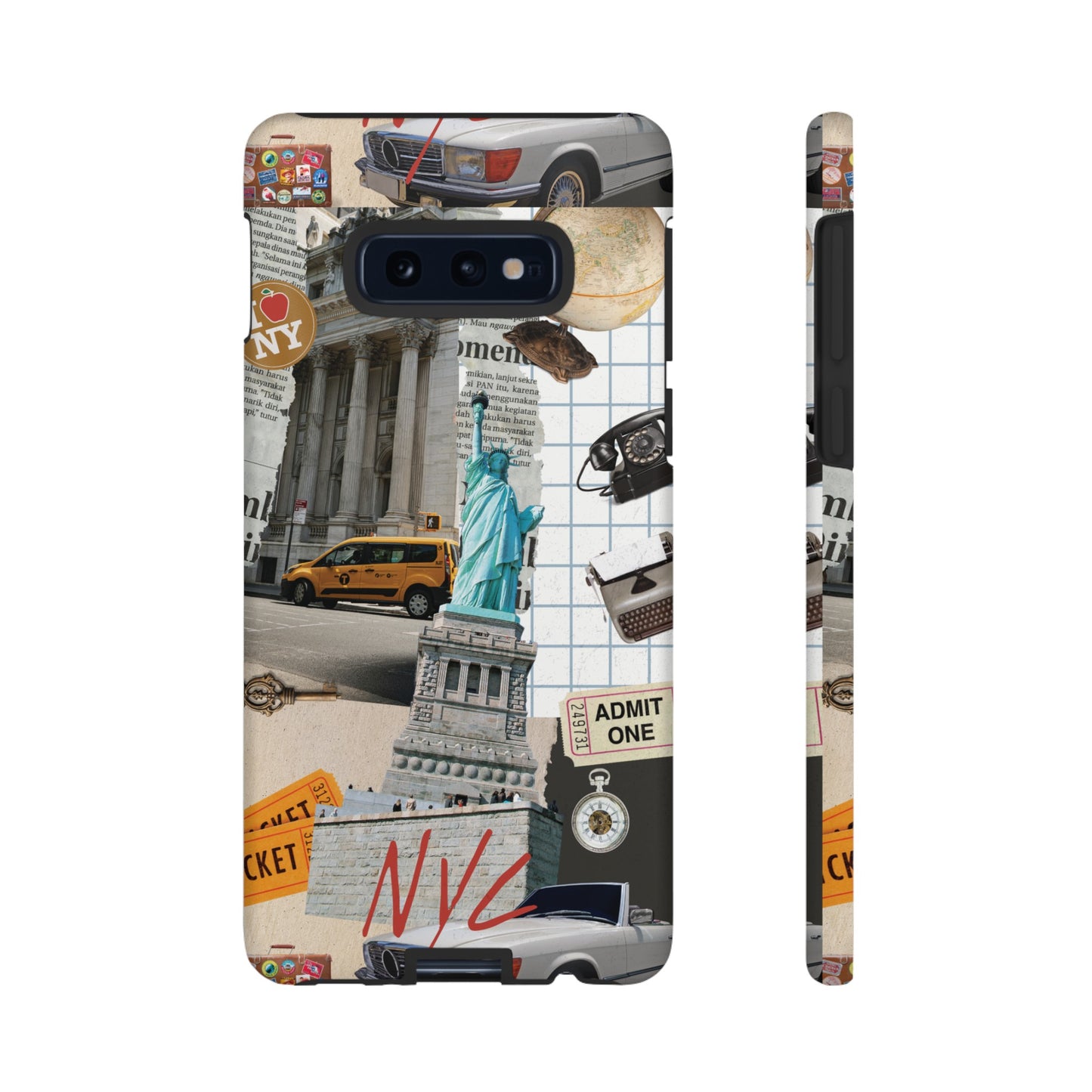 New York City Collage Wallpaper Phone Case | iPhone 15 Plus/ Pro, 14, 13, 12| Google Pixel 7, Pro, 5| Samsung Galaxy S23 All Major Phone Models