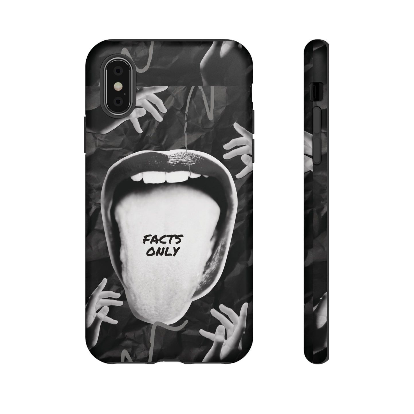 Facts Only Wallpaper Phone Case | iPhone 15 Plus/ Pro, 14, 13, 12| Google Pixel 7, Pro, 5| Samsung Galaxy S23 All Major Phone Models