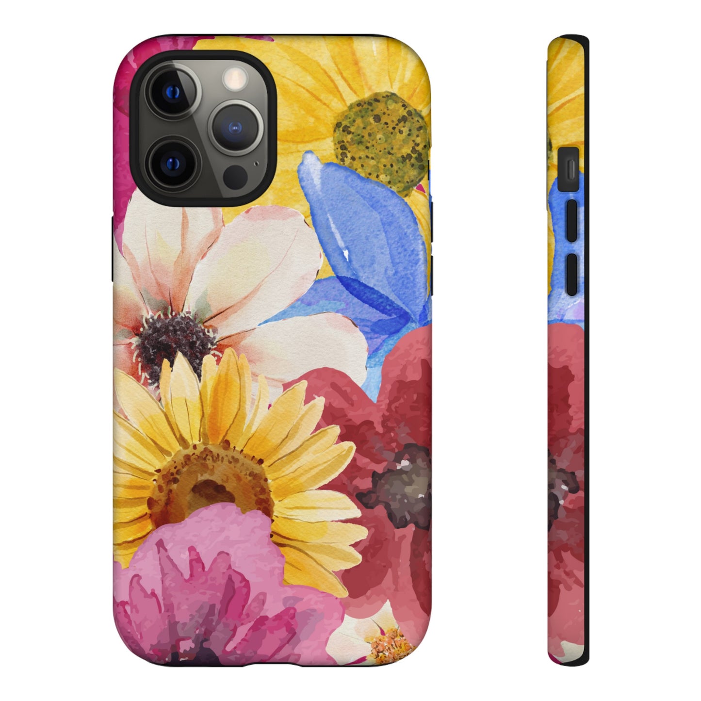 Overlapping Flowers Wallpaper Phone Case | iPhone 15 Plus/ Pro, 14, 13, 12| Google Pixel 7, Pro, 5| Samsung Galaxy S23 All Major Phone Models