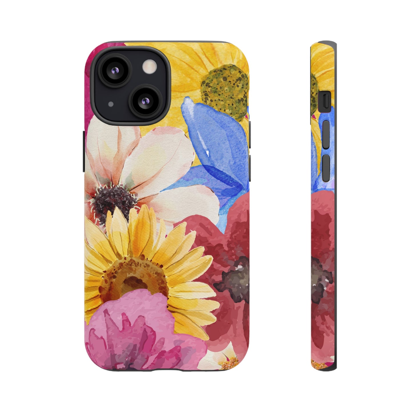 Overlapping Flowers Wallpaper Phone Case | iPhone 15 Plus/ Pro, 14, 13, 12| Google Pixel 7, Pro, 5| Samsung Galaxy S23 All Major Phone Models