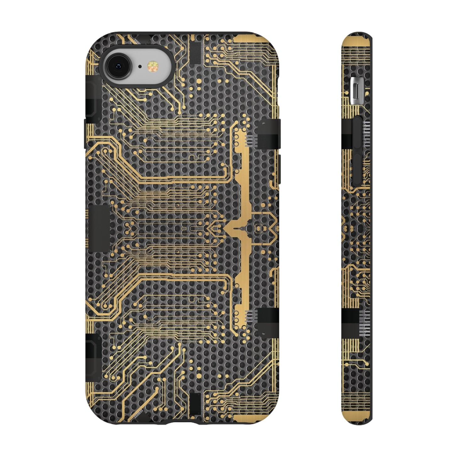 Golden Circuit Board Wallpaper Phone Case | iPhone 15 Plus/ Pro, 14, 13, 12| Google Pixel 7, Pro, 5| Samsung Galaxy S23 All Major Phone Models