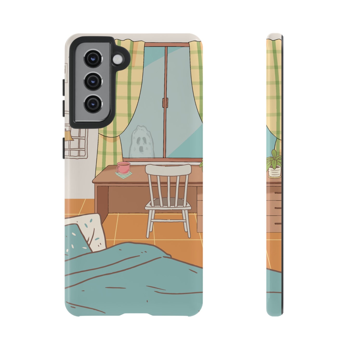 Ghost At The Window Wallpaper Phone Case | iPhone 15 Plus/ Pro, 14, 13, 12| Google Pixel 7, Pro, 5| Samsung Galaxy S23 All Major Phone Models